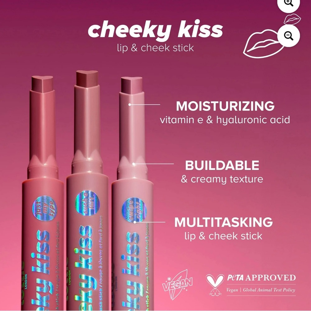 Lottie London Cheeky Kiss Lip & Cheek Stick Trio (3 shades)